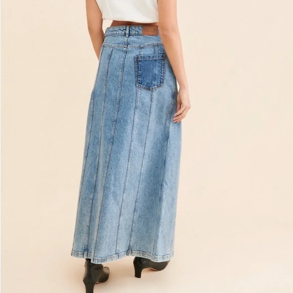 Baum Und Pferdgarten Women’s Susanna Maxi Denim Skirt - Picture 7 of 7